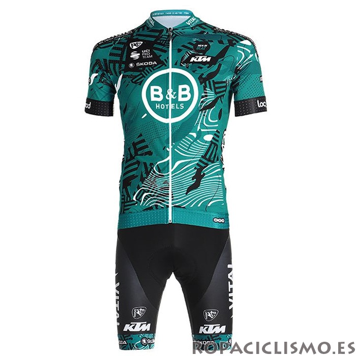 2021 Maillot Vital Concept-BB Hotels Tirantes Mangas Cortas Verde